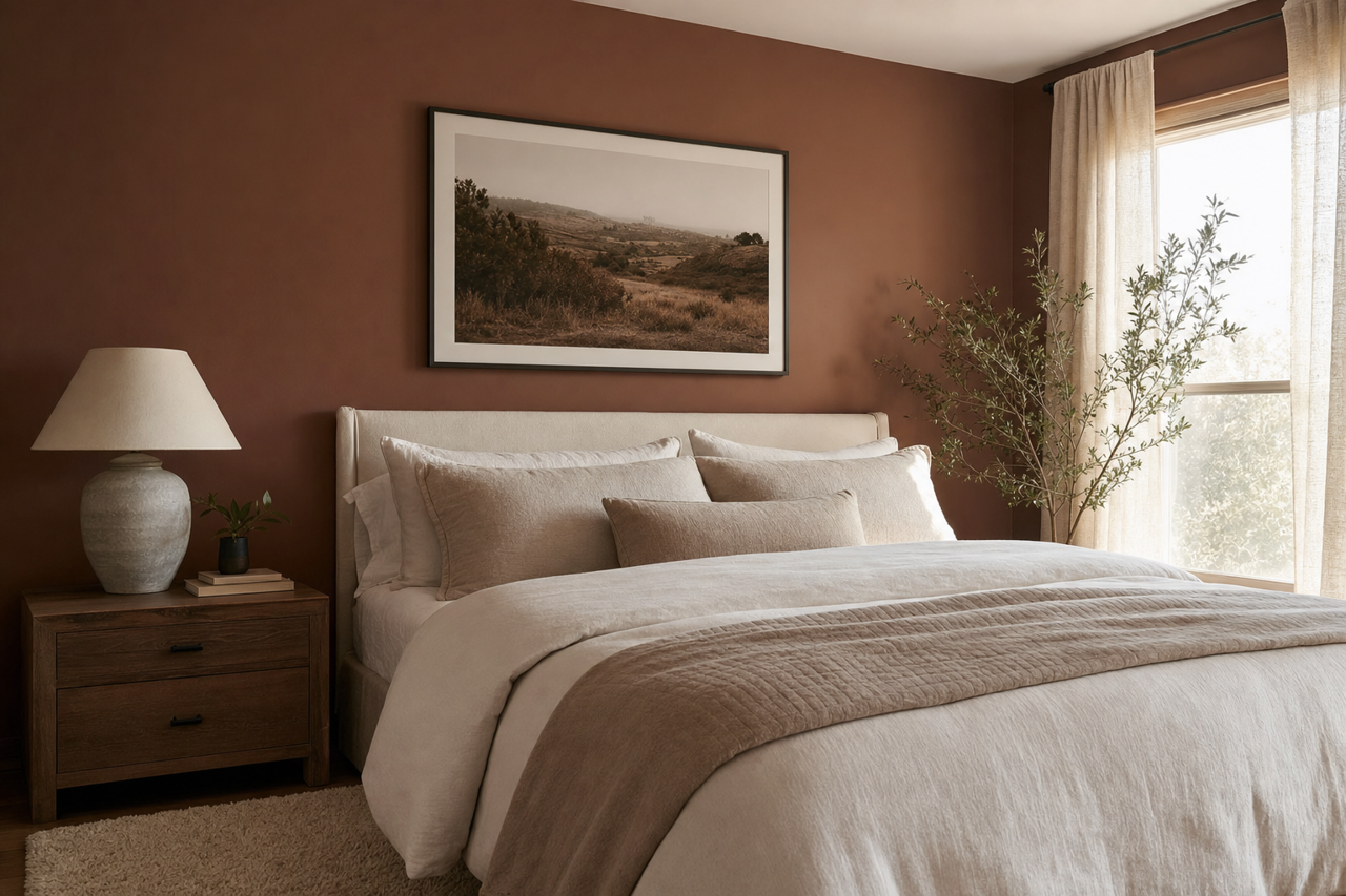 Fairfax Brown by Sherwin-Williams on interiors