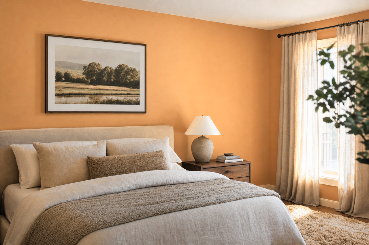 Harvest Gold by Sherwin-Williams on interiors