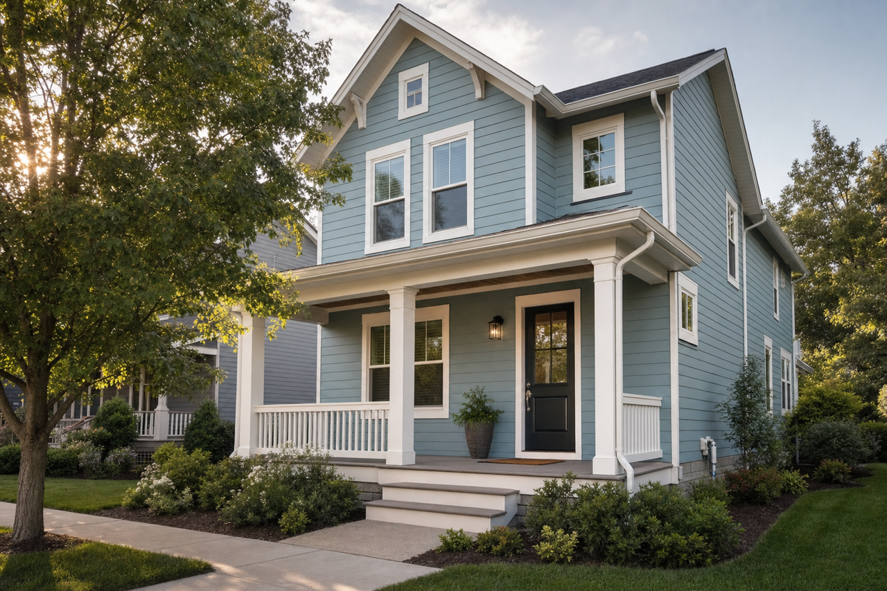 Powder Blue by Sherwin-Williams on exterior