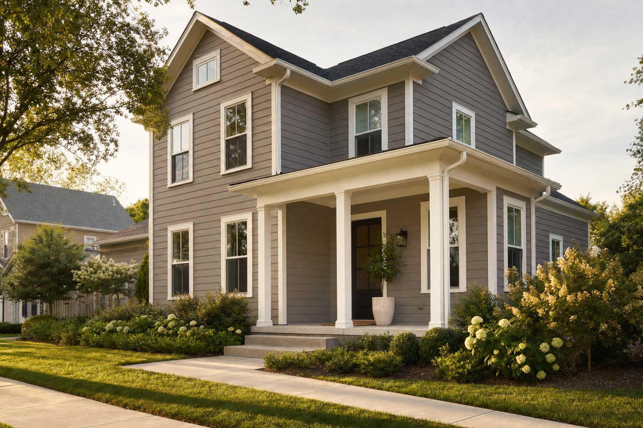 Mink by Sherwin-Williams on exterior