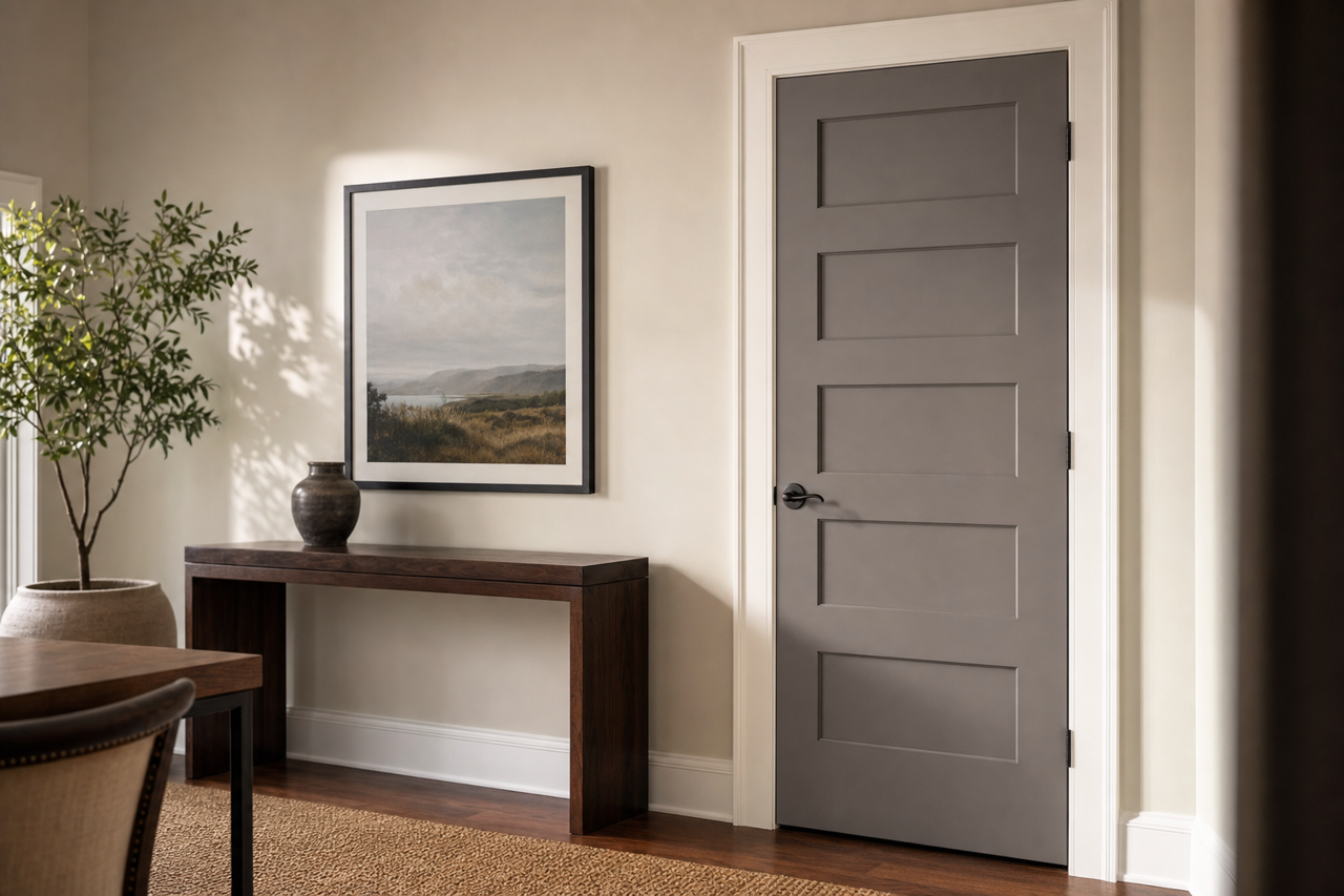 Folkstone by Sherwin-Williams on interior-doors