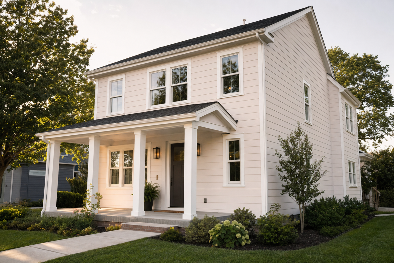 Smart White by Sherwin-Williams on exterior