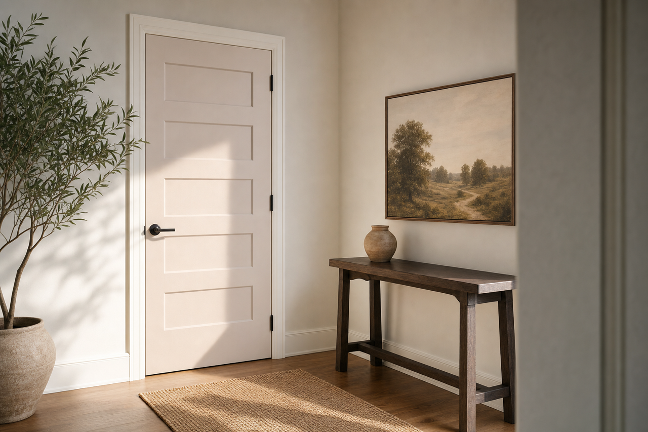 Individual White by Sherwin-Williams on interior-doors