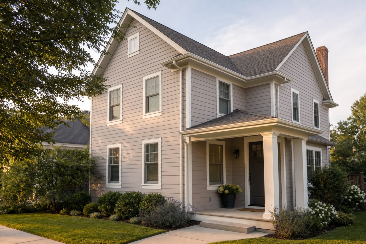 Flexible Gray by Sherwin-Williams on exterior