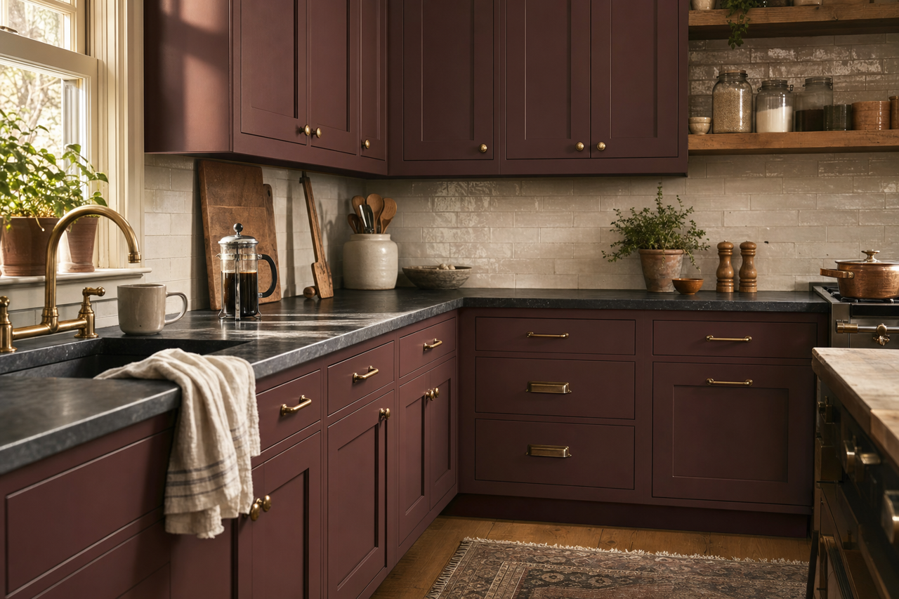 Bitter Chocolate by Sherwin-Williams on cabinets