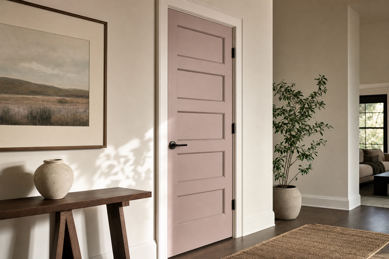 Chaise Mauve by Sherwin-Williams on interior-doors