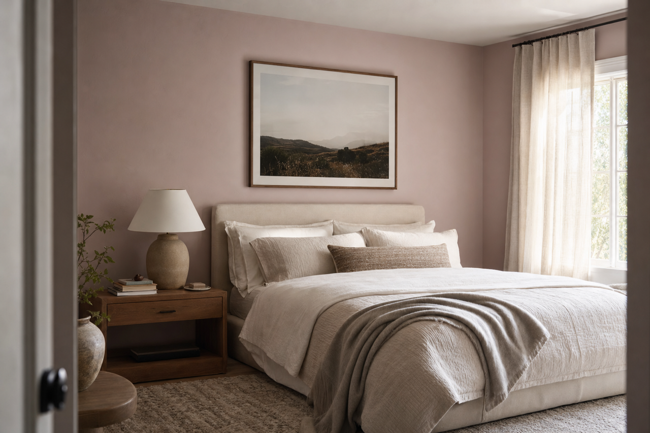 Chaise Mauve by Sherwin-Williams on interiors