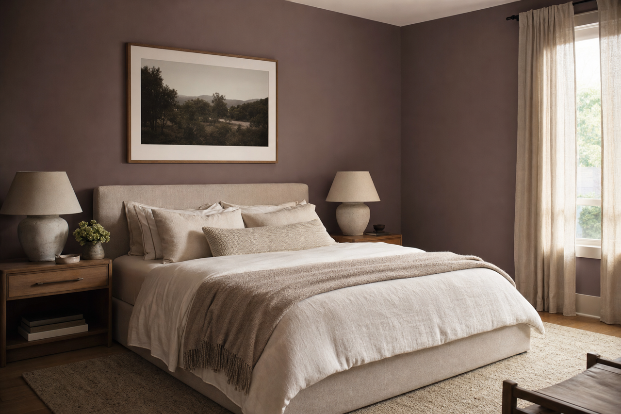 Poetry Plum by Sherwin-Williams on interiors