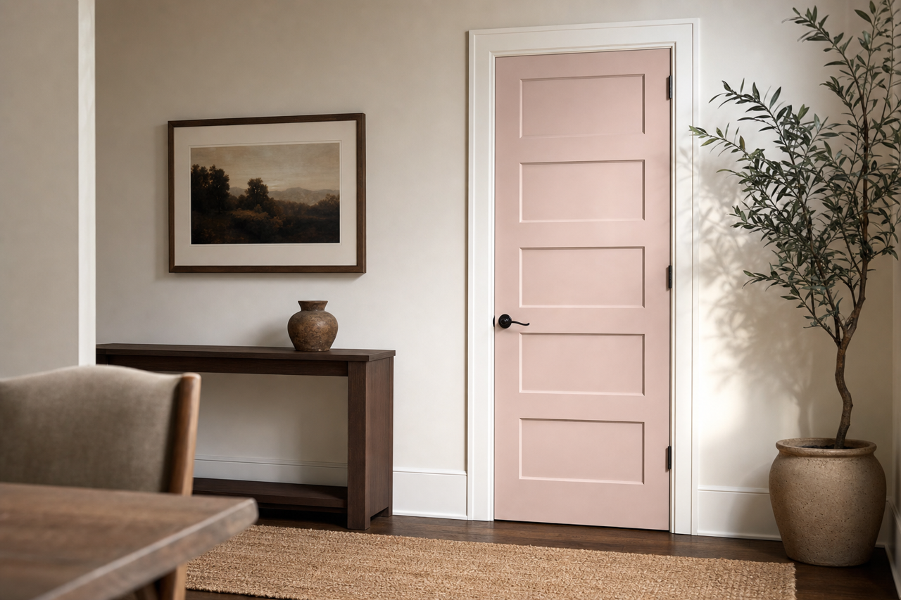 Breathless by Sherwin-Williams on interior-doors