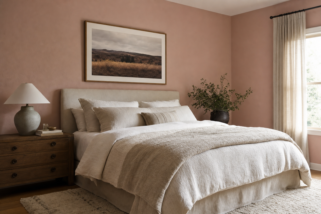 Insightful Rose by Sherwin-Williams on interiors