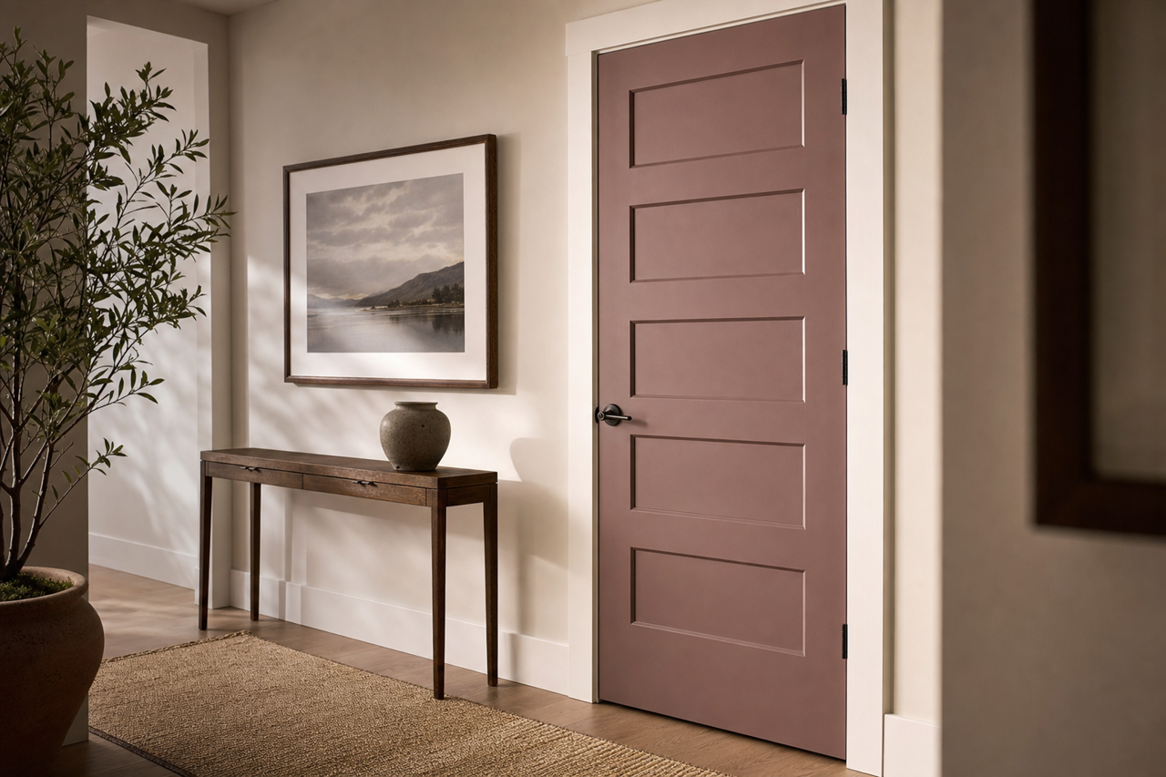 Socialite by Sherwin-Williams on interior-doors