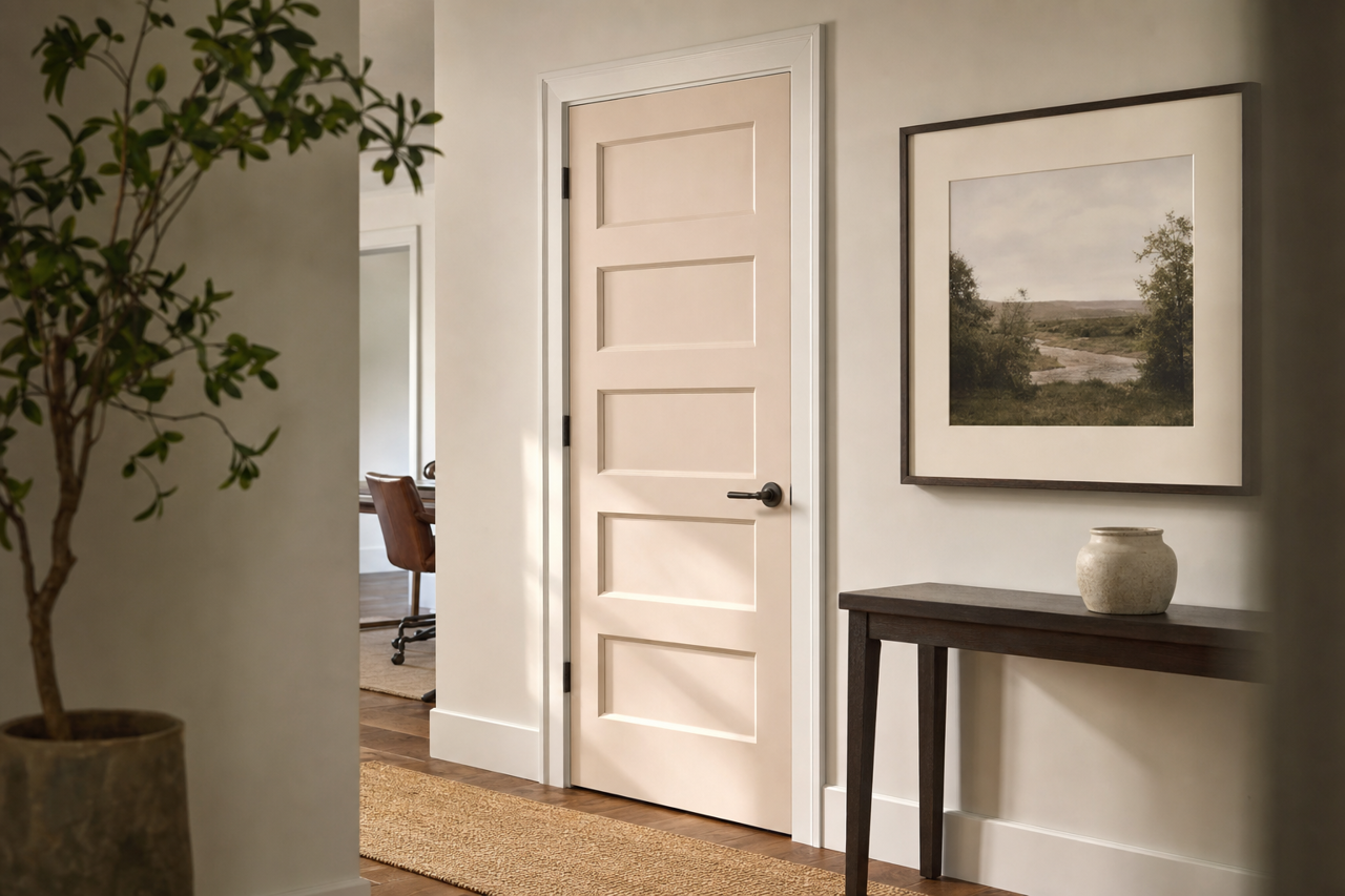 Cultured Pearl by Sherwin-Williams on interior-doors
