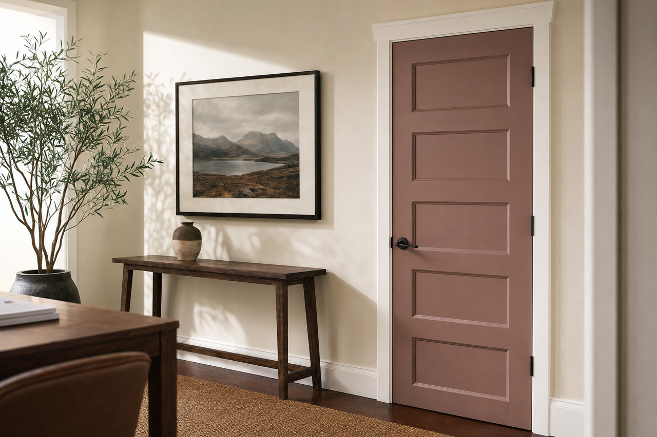 Dutch Cocoa by Sherwin-Williams on interior-doors