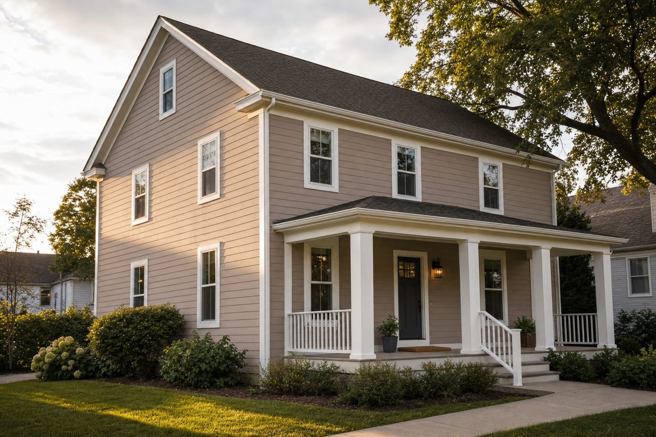 Truly Taupe by Sherwin-Williams on exterior