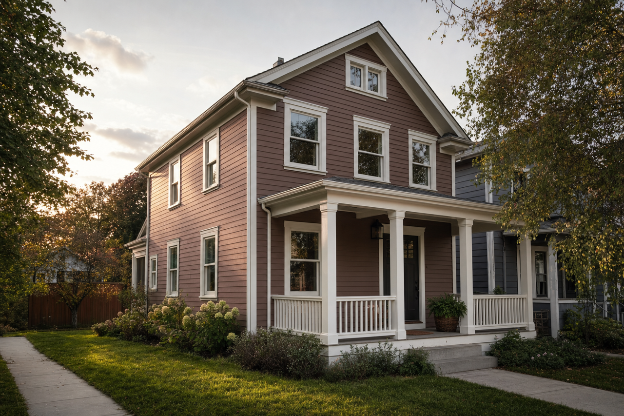 Hot Cocoa by Sherwin-Williams on exterior