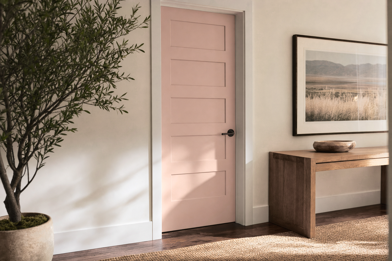 Sashay Sand by Sherwin-Williams on interior-doors