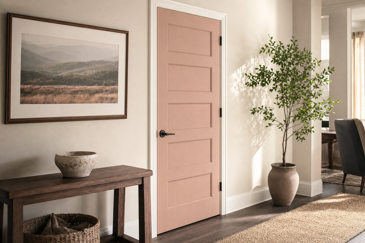 Sandbank by Sherwin-Williams on interior-doors