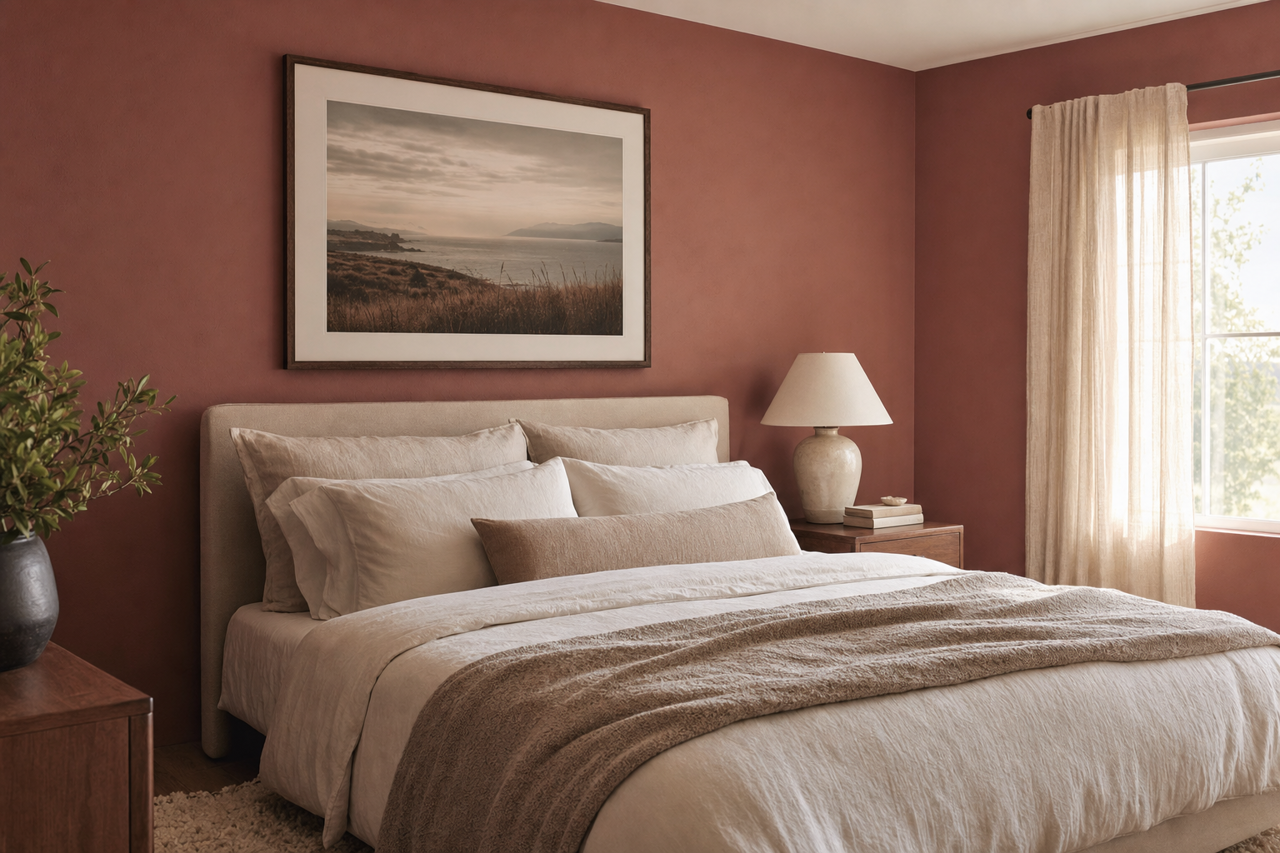 Canyon Clay by Sherwin-Williams on interiors