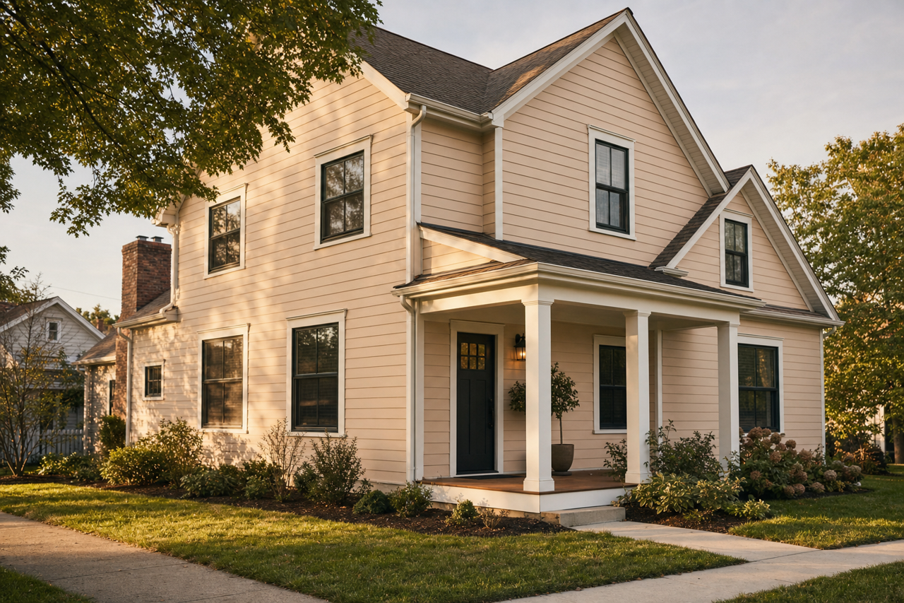 Malted Milk by Sherwin-Williams on exterior