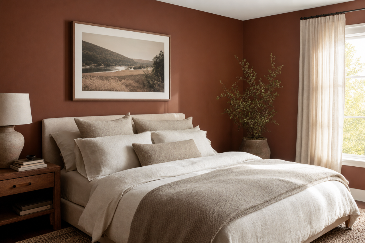 Rugged Brown by Sherwin-Williams on interiors