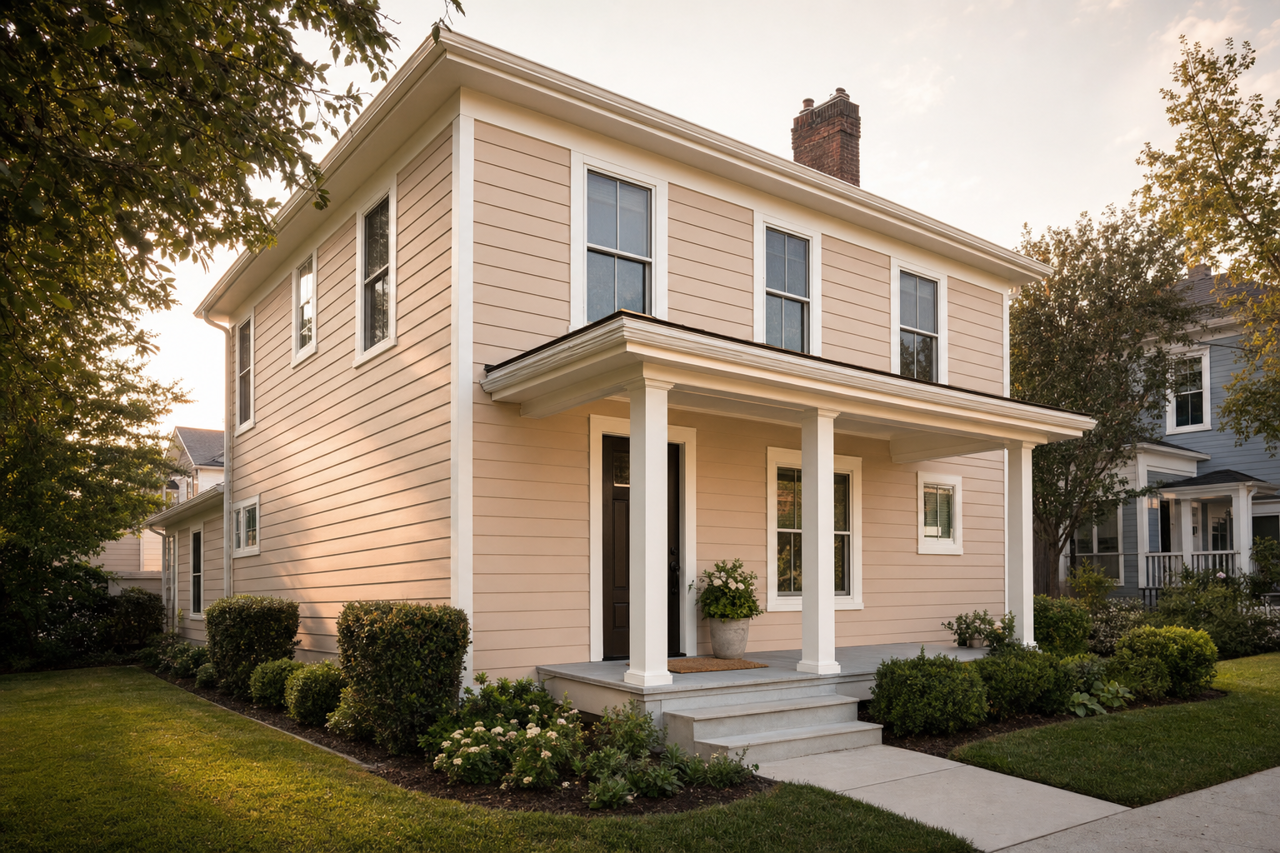 Bona Fide Beige by Sherwin-Williams on exterior