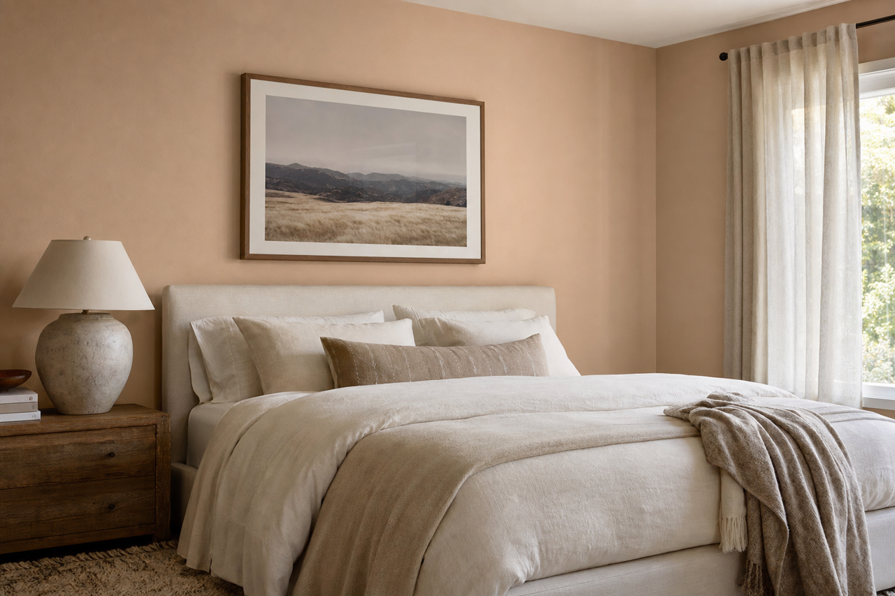 Bona Fide Beige by Sherwin-Williams on interiors