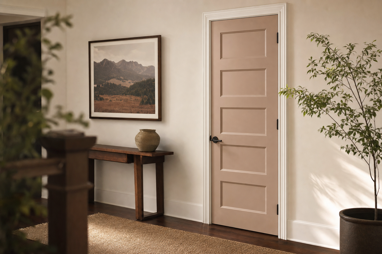 Sand Trap by Sherwin-Williams on interior-doors