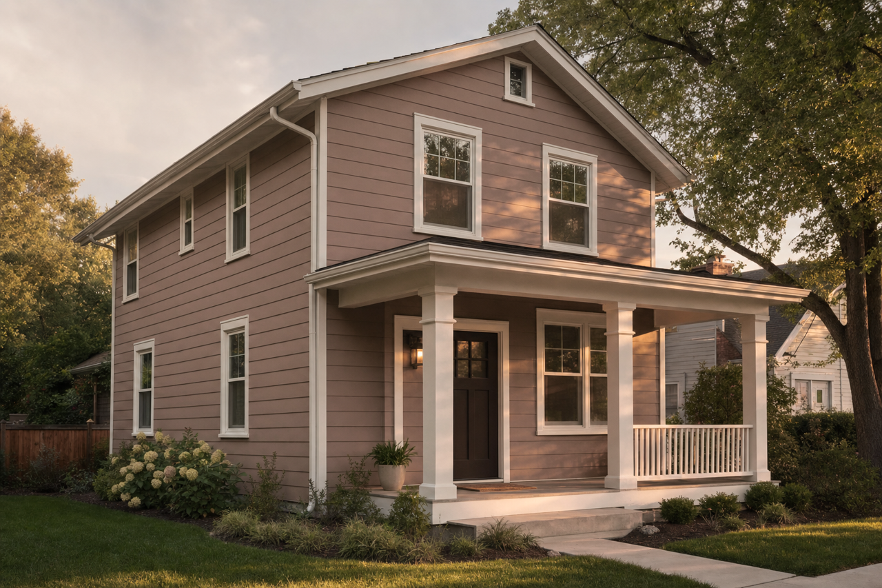 Mocha by Sherwin-Williams on exterior