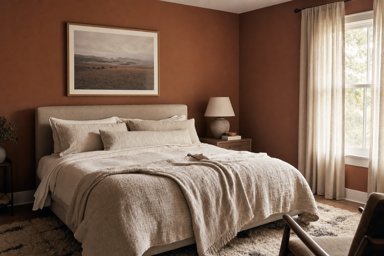 Brevity Brown by Sherwin-Williams on interiors