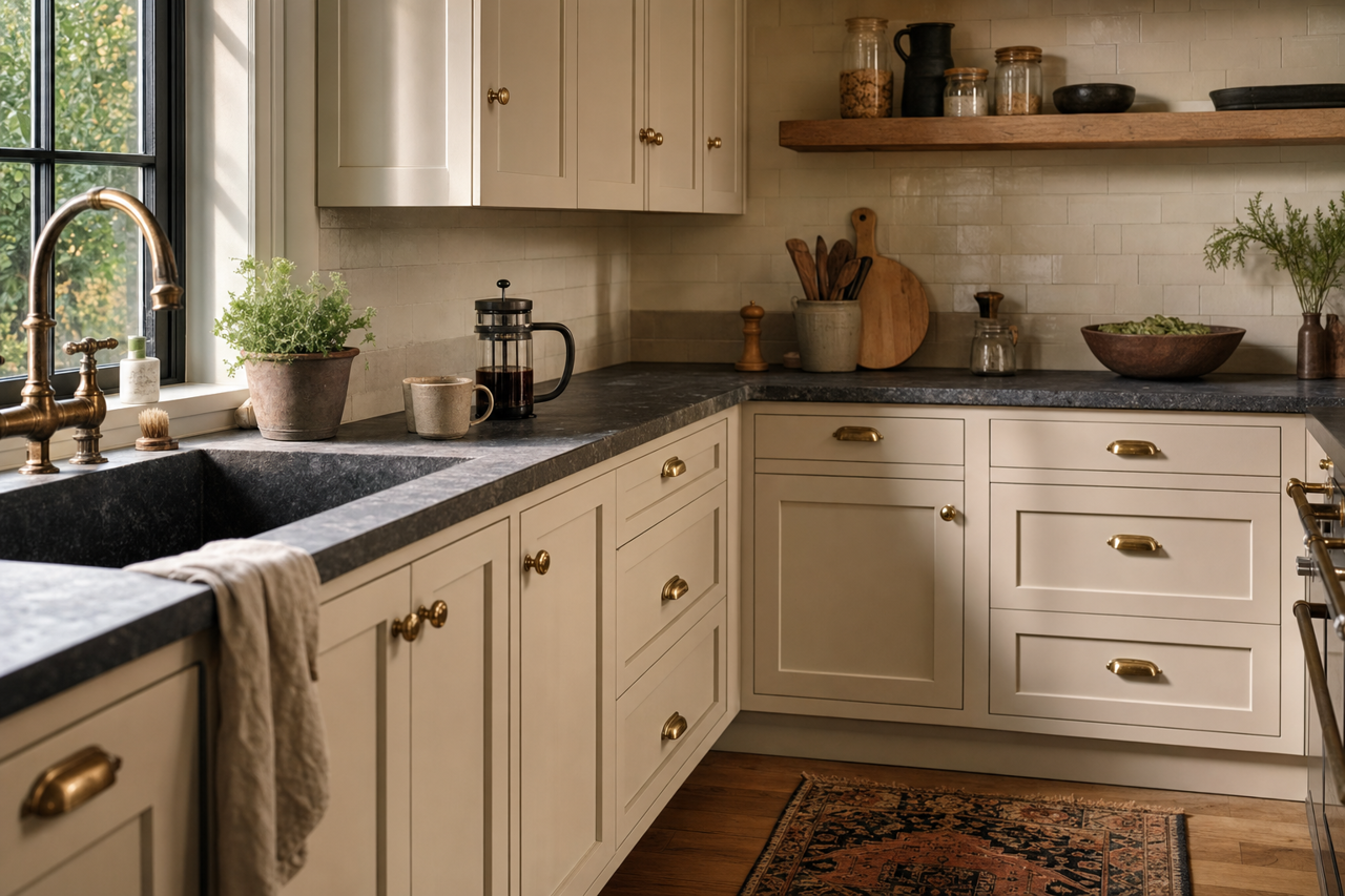 Popular Gray by Sherwin-Williams on cabinets