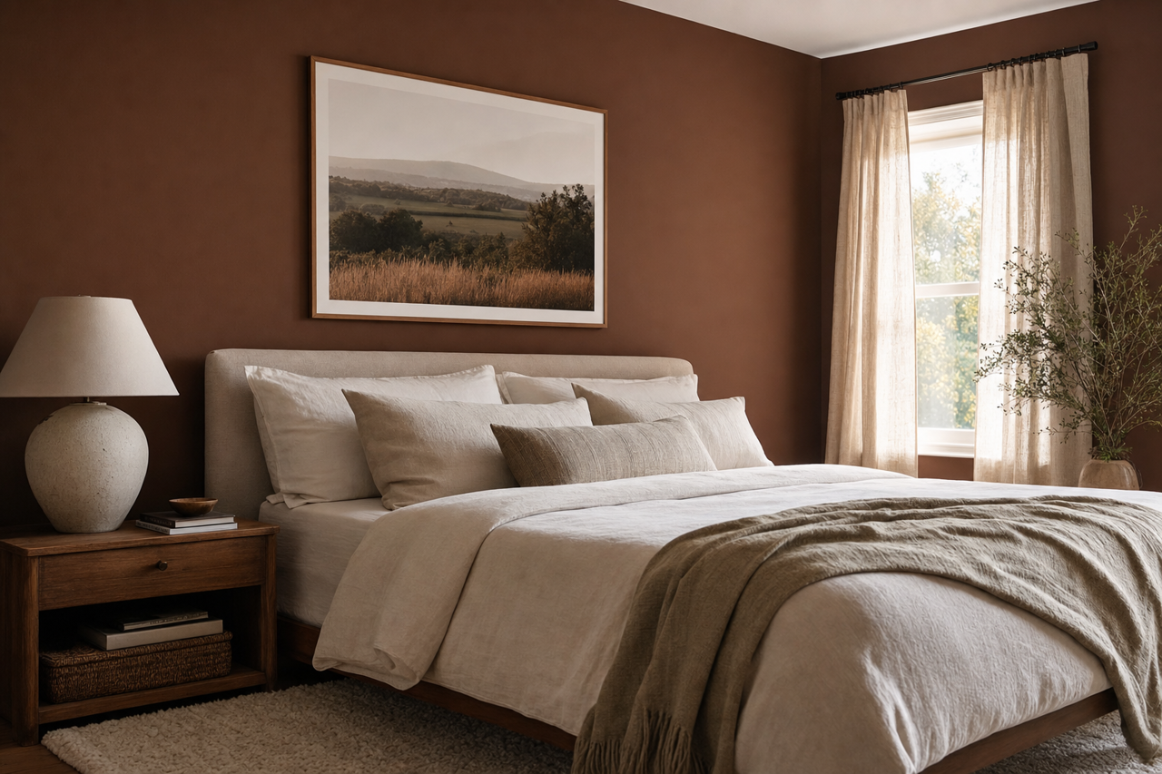 Turkish Coffee by Sherwin-Williams on interiors