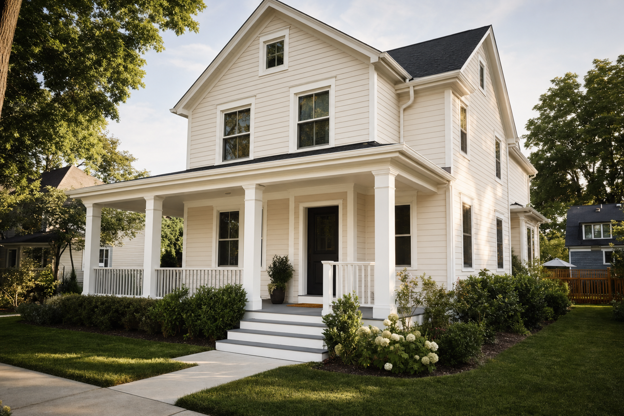 Everyday White by Sherwin-Williams on exterior