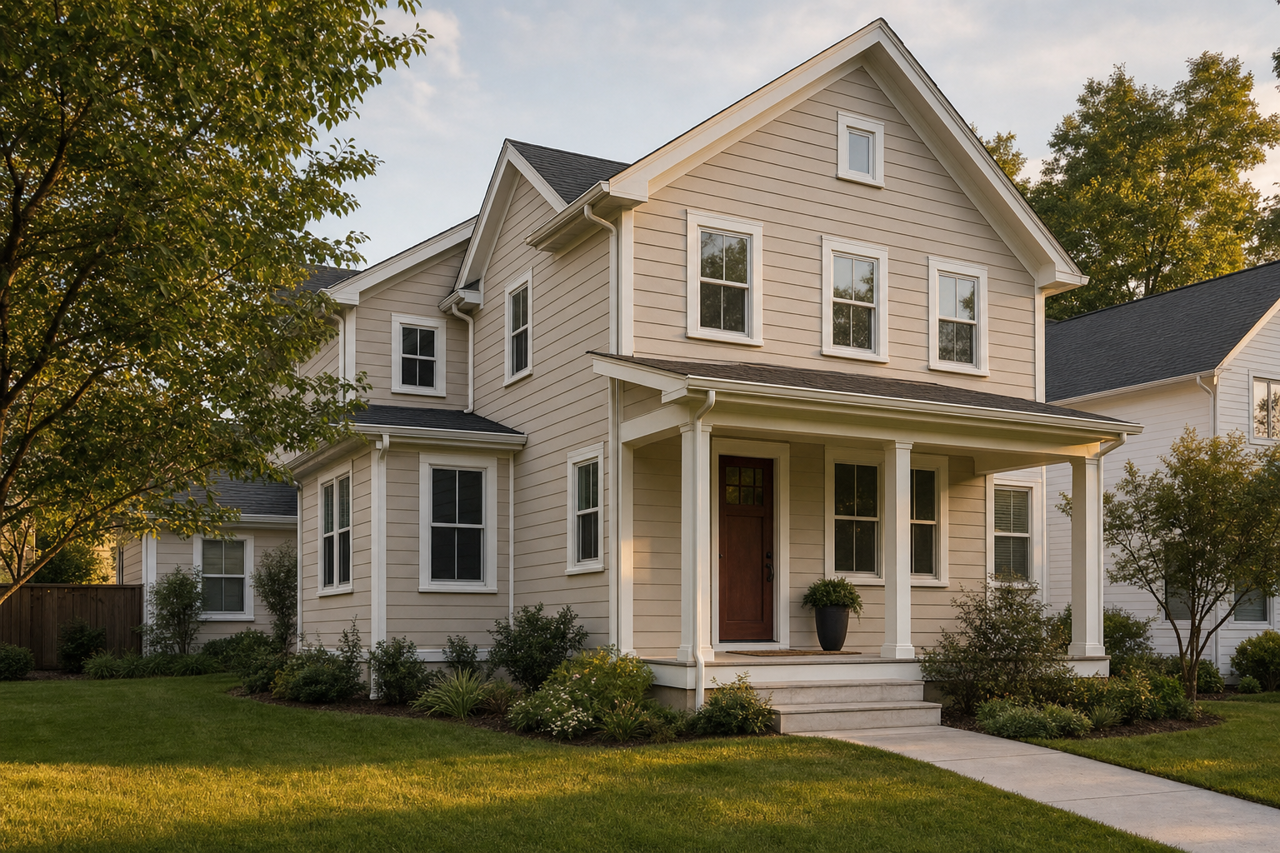 Realist Beige by Sherwin-Williams on exterior