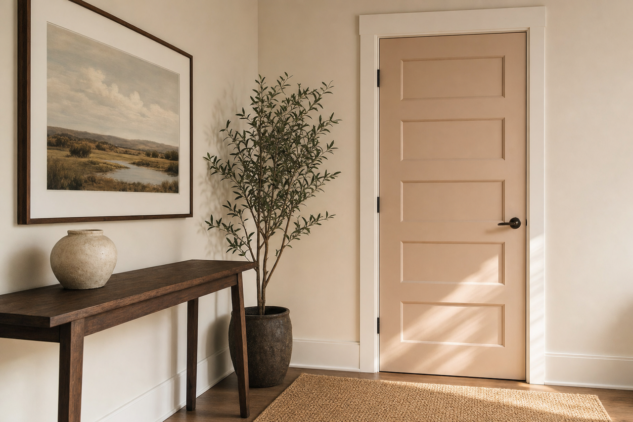 Sand Dune by Sherwin-Williams on interior-doors
