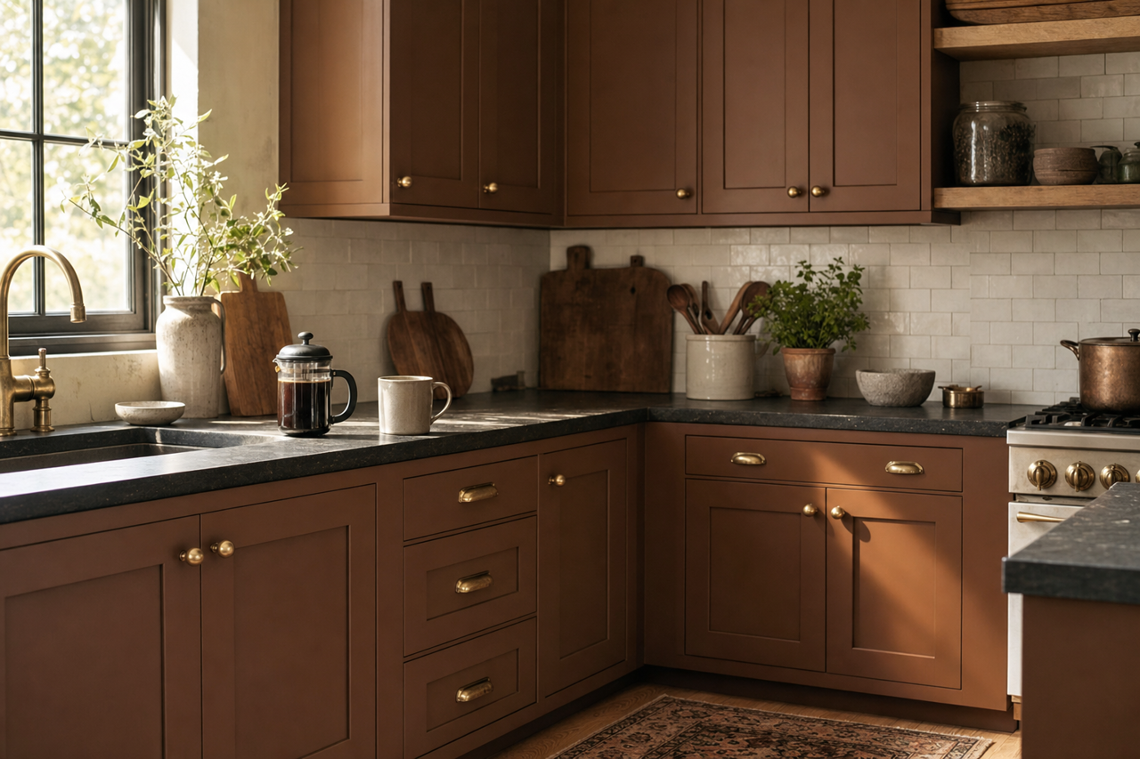 Java by Sherwin-Williams on cabinets