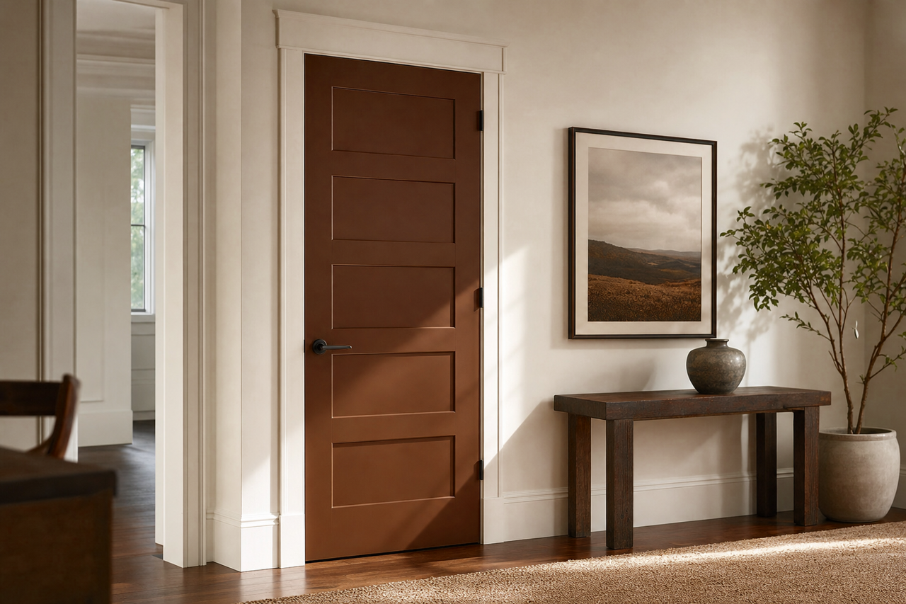 Java by Sherwin-Williams on interior-doors