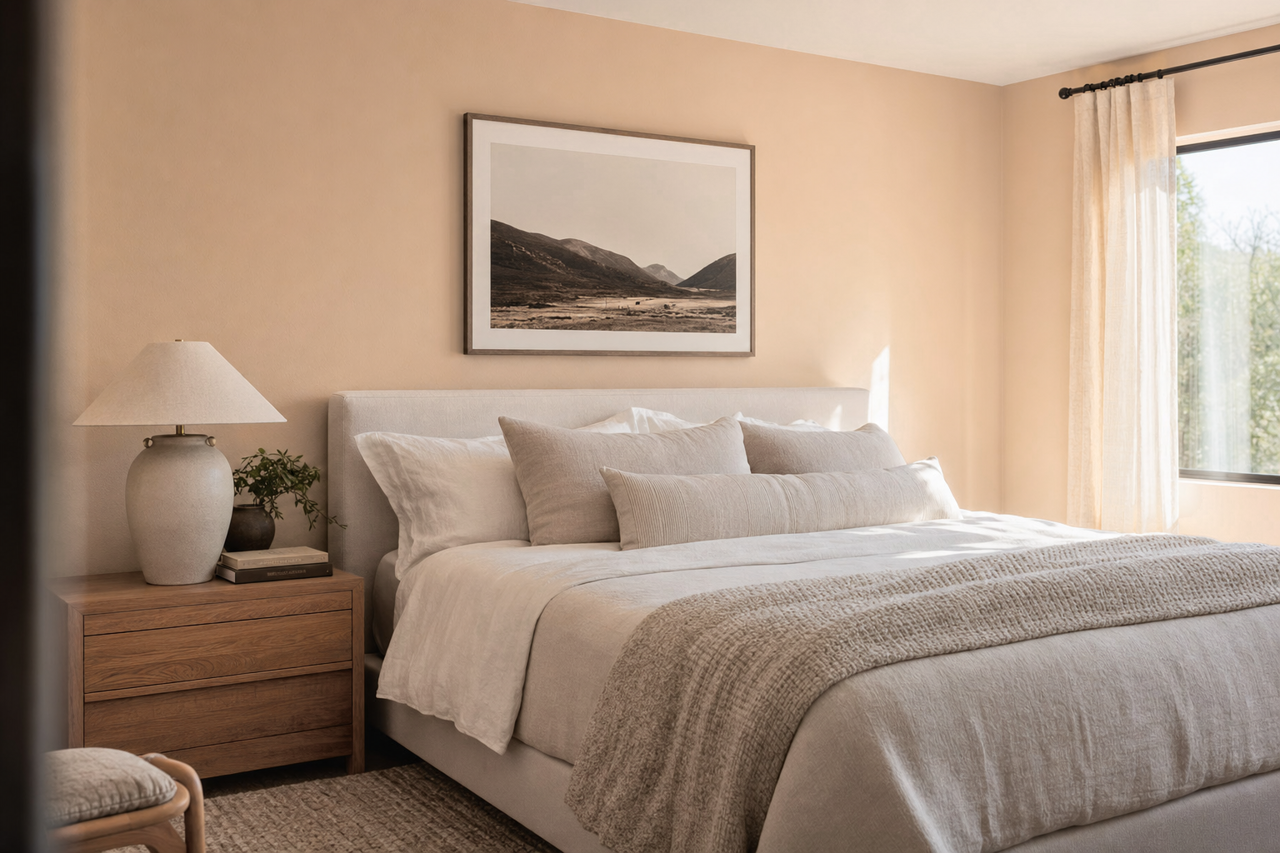 Sensational Sand by Sherwin-Williams on interiors