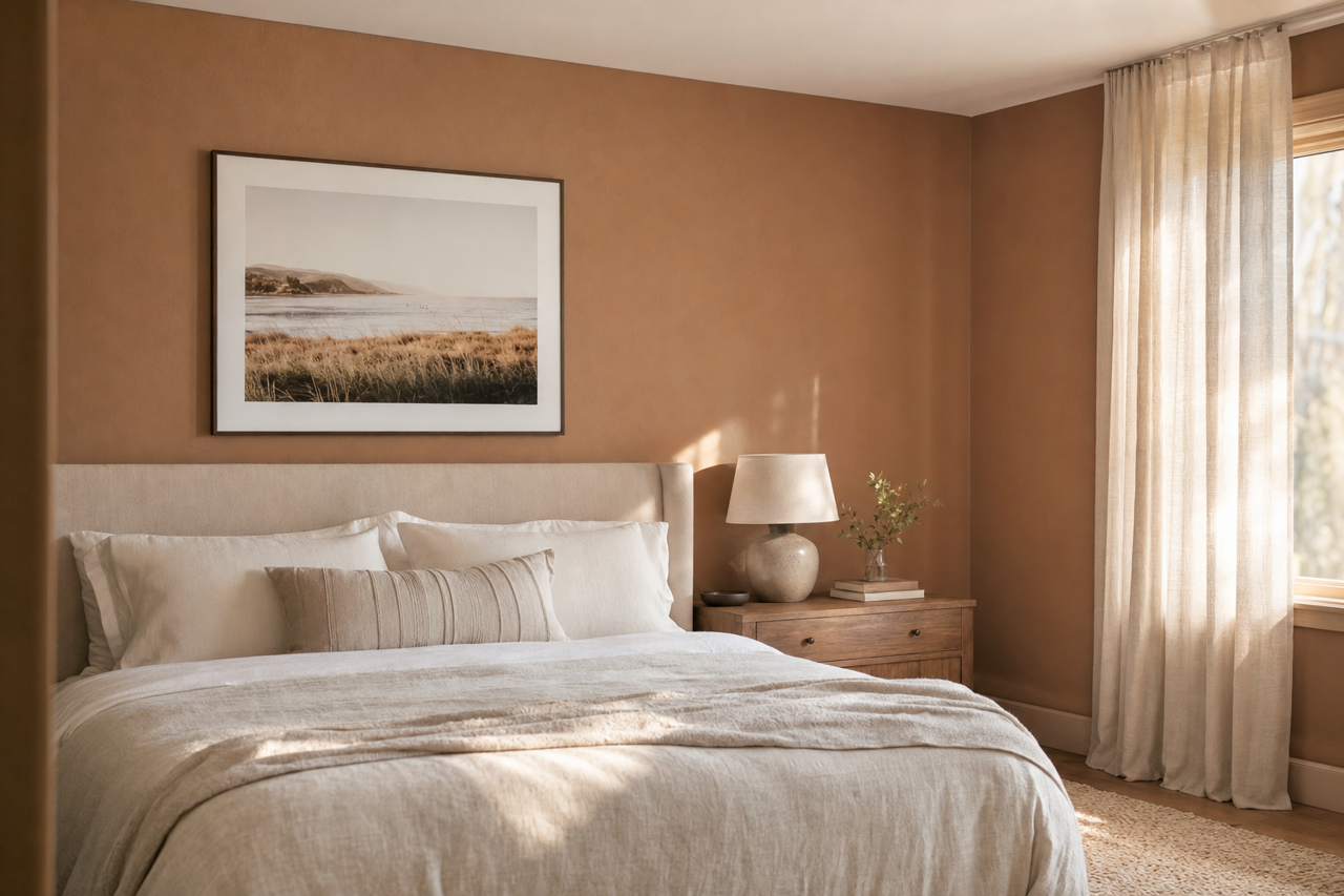 Toasty by Sherwin-Williams on interiors