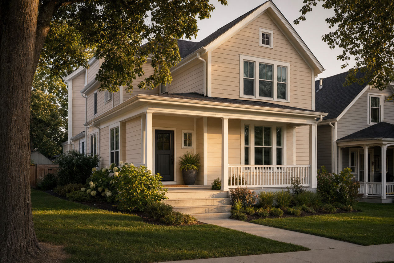 Sand Dollar by Sherwin-Williams on exterior