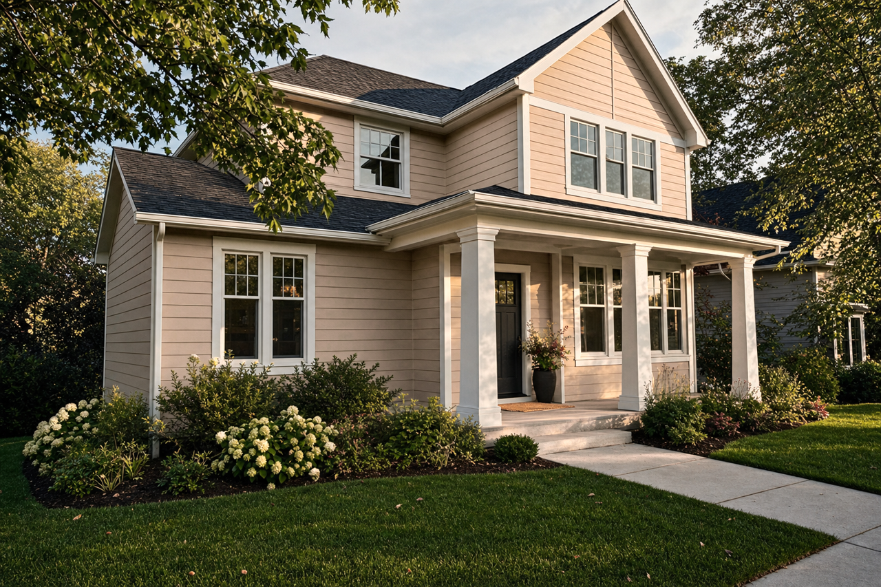 Sands of Time by Sherwin-Williams on exterior