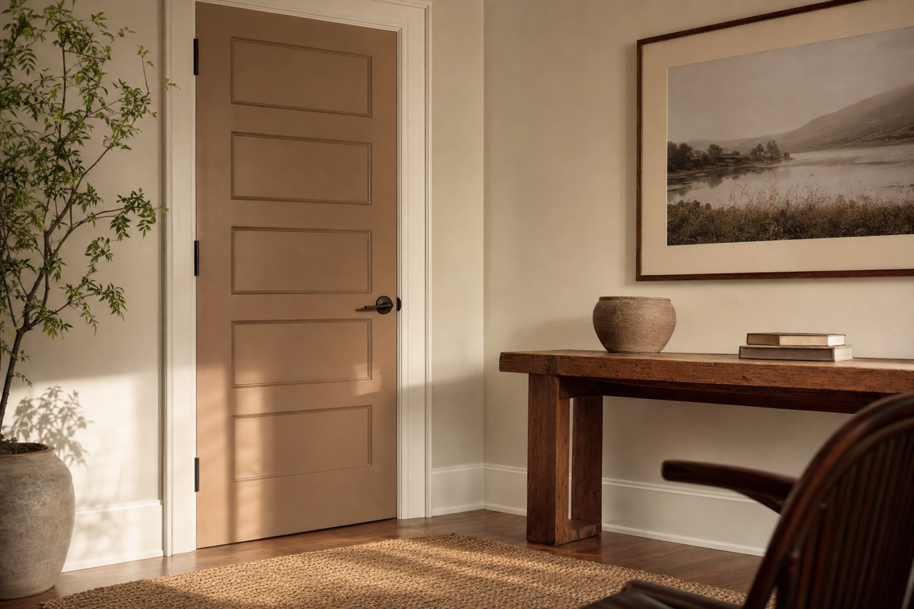 Portabello by Sherwin-Williams on interior-doors