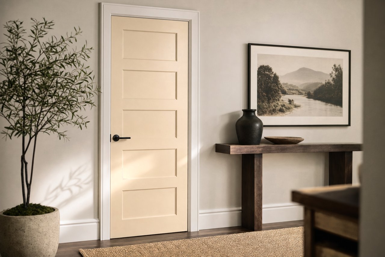 Kilim Beige by Sherwin-Williams on interior-doors
