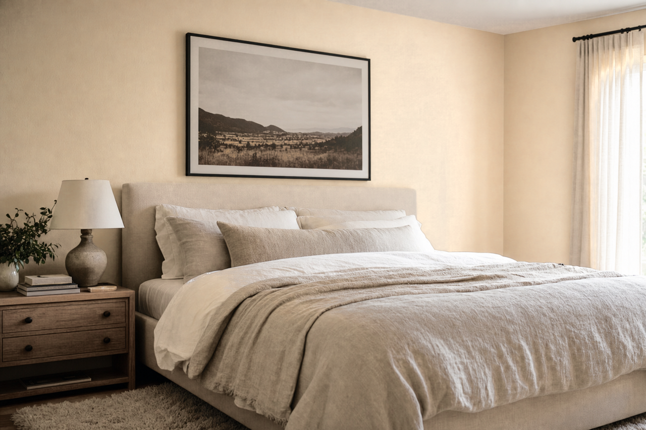 Kilim Beige by Sherwin-Williams on interiors