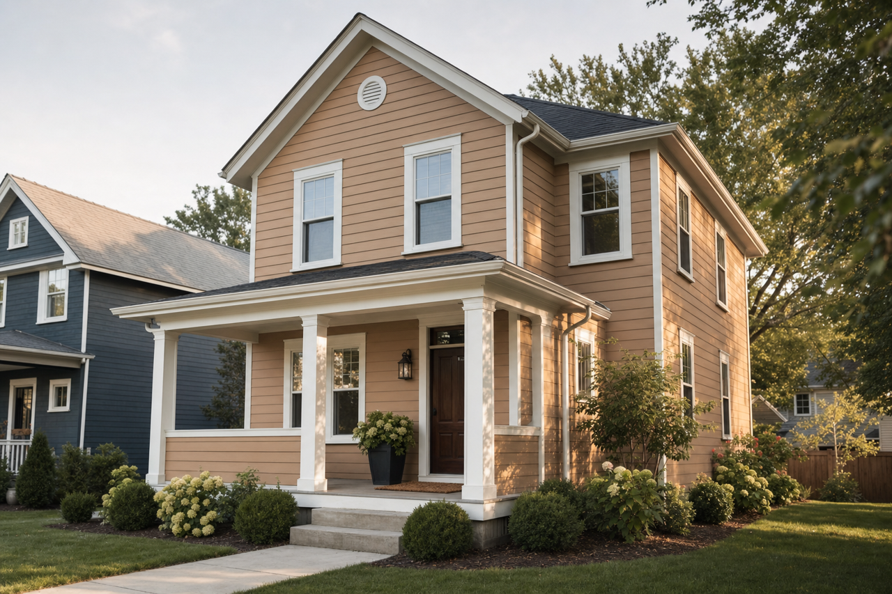 Hopsack by Sherwin-Williams on exterior