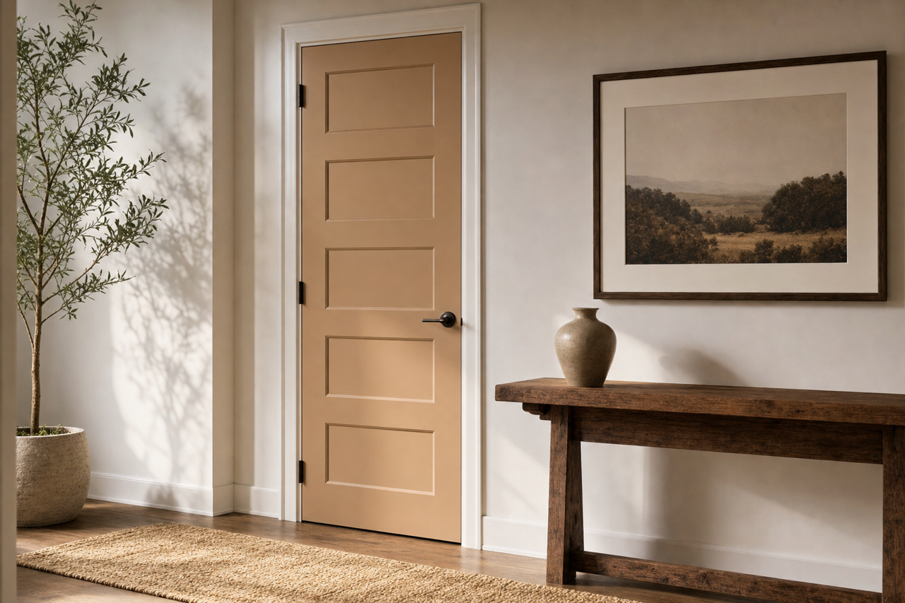 Hopsack by Sherwin-Williams on interior-doors