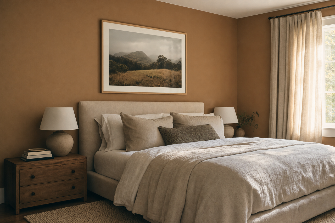 Steady Brown by Sherwin-Williams on interiors