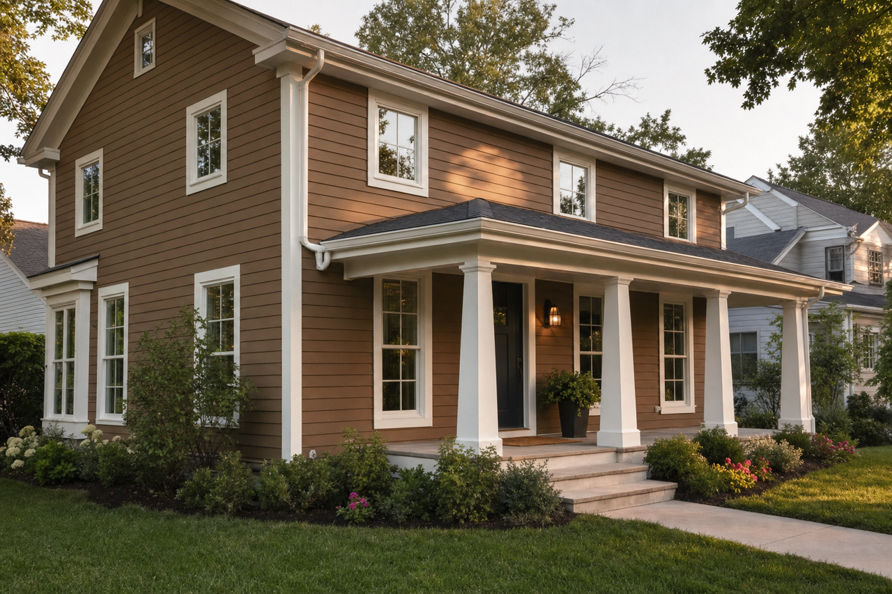 Coconut Husk by Sherwin-Williams on exterior