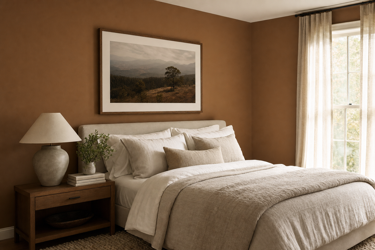 Coconut Husk by Sherwin-Williams on interiors