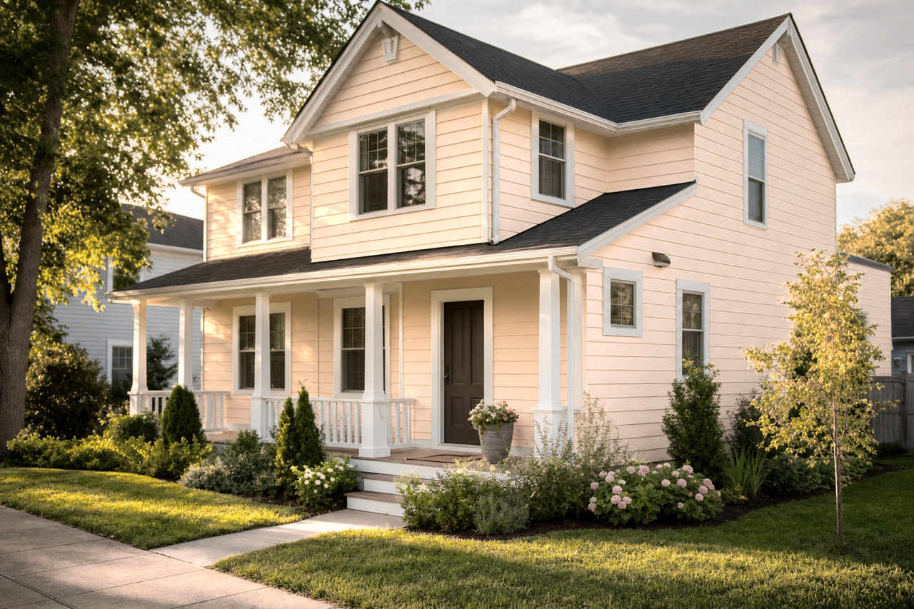 Interactive Cream by Sherwin-Williams on exterior