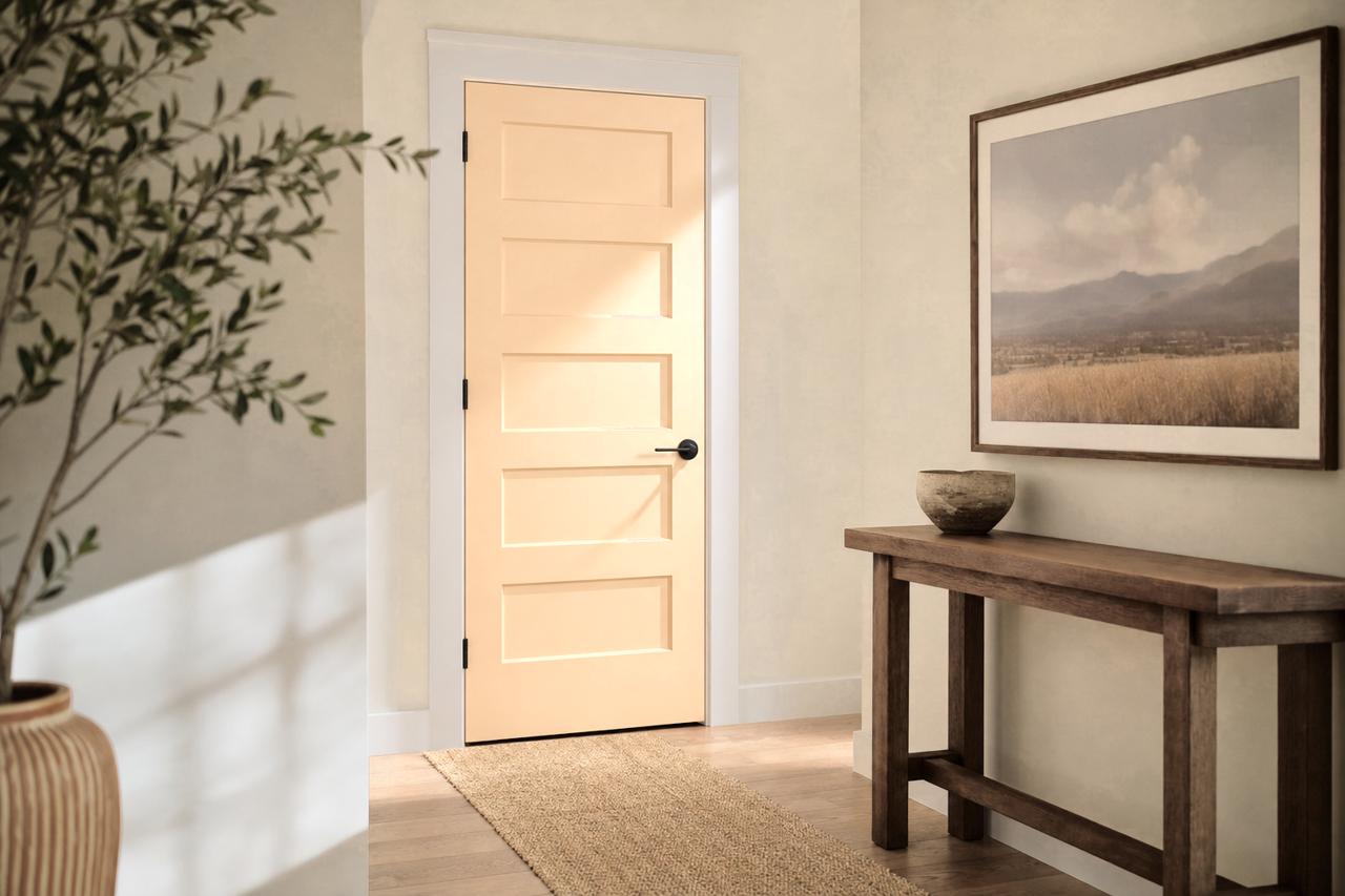 Interactive Cream by Sherwin-Williams on interior-doors